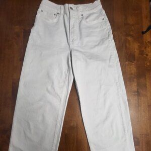 Madewell ~ Sz 27” ~ White Wide Leg Jean Excellent / VERY GOOD Condition
